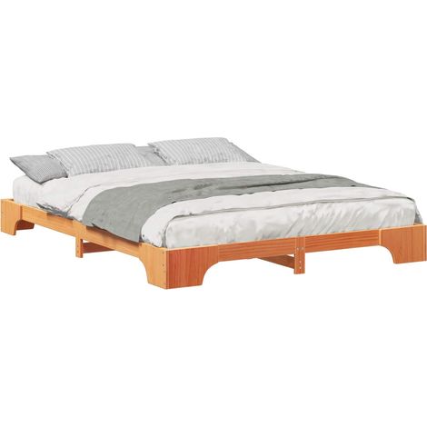 Maison Exclusive - Estructura de cama Marrón 160 x 220 cm Madera