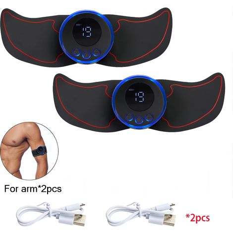 Elektrisches Muskelstimulationsgerät (EMS) für den Bauchbereich, Muskelaufbaugerät, Massagegerät für Bauch und Hüften, zur Gewichtsreduktion und Körperformung, für den Heimgebrauch 02307-AquaForge