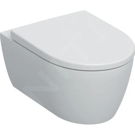 Set WC suspendu Geberit iCon – Chasse d'eau 4L – Forme fermée – Fixation invisible Easy Fast Fixing – Rimfree (1/4)