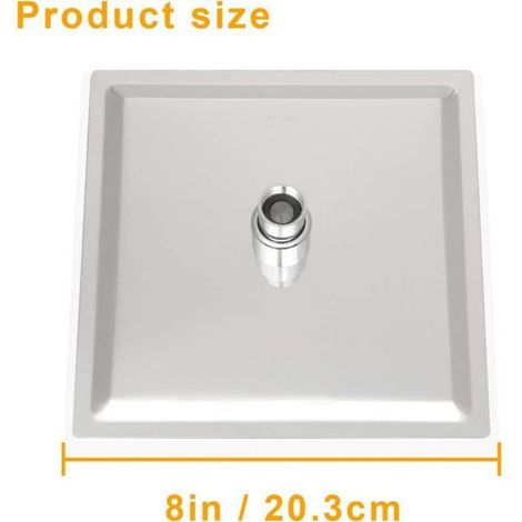 Pommeau De Douche Pluie - Acier Inoxydable 304 - 20 3 Cm - Salle De Bain - 1 Unite (1/5)