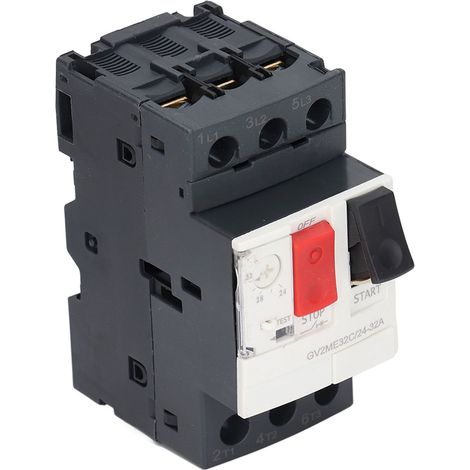 Disjoncteur de Protection Moteur 3P GV2-ME32C 24-32A, Bouton Manuel AC 690V, Protection contre les Surcharges (1/5)