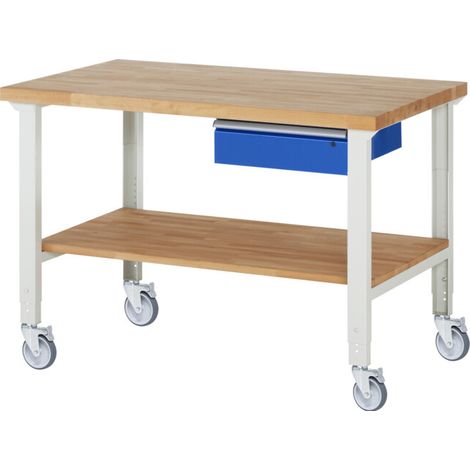 Rau Établi mobile réglable en hauteur 7001A7, L1500xP900xH950-1000mm (1/5)