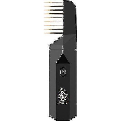 Brosse à cheveux électrique avec brûleur d'encens pour Bakhoor Ramadan Dukhoon, diffuseur d'arômes arabes pour la maison, le bureau et la voiture, rechargeable, mini USB (HK) [Réduction 30 % de réduc (1/5)