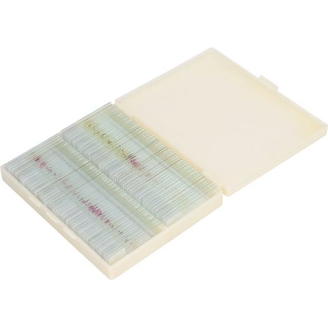 100 Lames de Microscope en Verre Préparées, Échantillons d'Animaux pour Laboratoire de Sciences Biologiques (1/5)