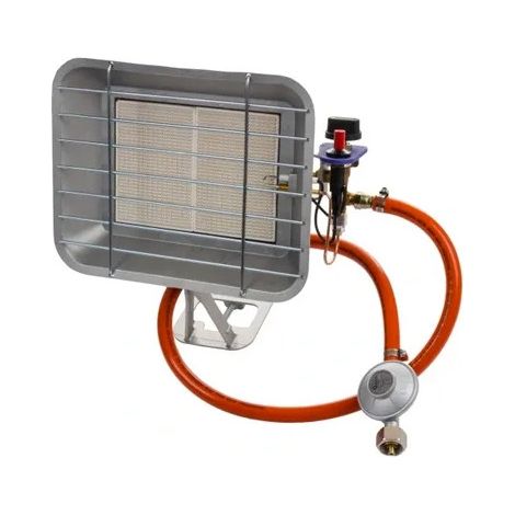 Kemper – Chauffage radiant à gaz 4.5kW – Pour extérieur – Fonctionne avec butane ou propane – Consommation 320-330g/h (1/5)