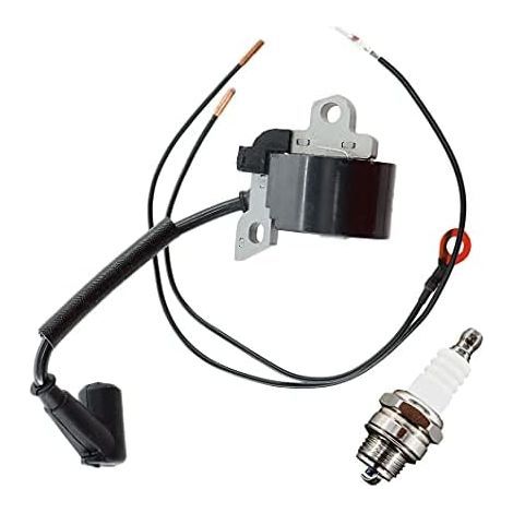 Bobine d'allumage STIHL 0000 400 1300 – Compatible tronçonneuses 024 026 028 029 039 044 – Bougie BPMR7A incluse – Remplacement performant (1/4)