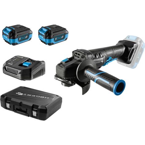 Kit meuleuse d'angle sans fil 18 V, 125 mm, moteur sans balais, interrupteur à palette, 8 000 tr/min, batterie 4,0 Ah, chargeur 4 A, coffret, éclairage LED + 2,0 Ah (1/5)