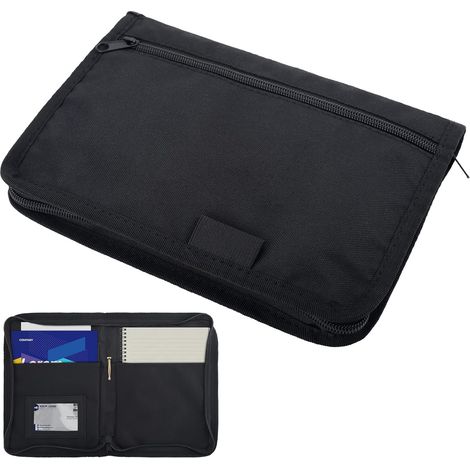 A5 Car Document Holder, Car Glove Box Organizer with Multiple Compartments, Portable Manual Document Holder for Registration, Receipts, Bills and Tickets (1/5)