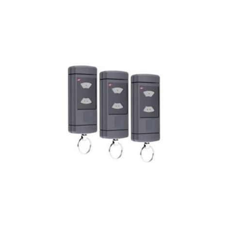 Lot de 3 émetteurs portatifs compatibles avec - 40,685 MHz - Pour porte de garage HSM2-40, HSM4-40, HSE2-40, HSE4-40, HS2-40, HS4-40, 2 canaux (1/4)