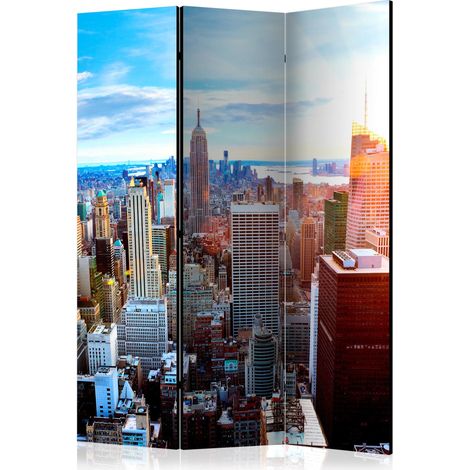 Paravento - Sunrise over Manhattan [Room Dividers] - 135x172 (1/4)