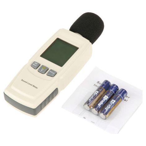 GM1352 Sonomètre numérique portable à écran LCD - Testeur de niveau sonore - Plage de mesure : 30 dB à 130 dB décibels (1/5)