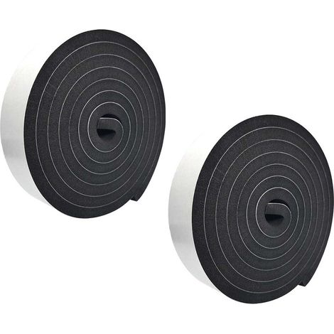 Ruban Adhésif Double Face - Joint D'Étanchéité Pour Fenêtres Et Portes - Isolation Phonique Et Thermique - 2 Rouleaux De 200 X 1,5 X 0,8 Cm (1/5)