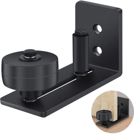 Sliding door floor guide adjustable with 8 modes sliding door fitting