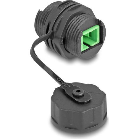 Delock 88032 conector de cable de fibra Óptica sc simplex hembra a sc simplex hembra con tapa protectora impermeable (1/3)