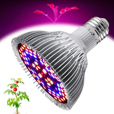 100 W E27 Lampe De Croissance Led À Spectre Complet, Lampe De Plantes À Spectre Complet, Lampe Horticole Led Spectre Complet, Lampe De Croissance Led 150, Pour Jardin, Serre (1/5)