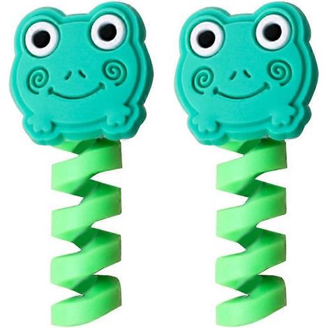 2 Pièces Support Câble Silicone pour Chargeur USB, Souris, Casque - Fixation Câble Frog (1/4)