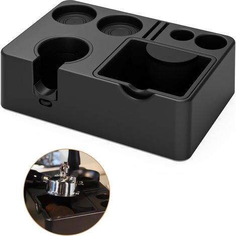 Organizzatore per espresso 10 in 1 - Contenitore per fondi di caffè e stazione di pressatura rimovibili - Adatto per portafiltro, pressino e distributore da 51/54/58 mm. (1/3)