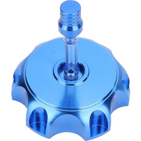 pour bouchon reservoir moto Bouchon de Couvercle de Réservoir D'essence de Gaz en Aluminium de Commande Numérique Par Ordinateur pour 50cc-160cc Pit Dirt Motor Bike (Vert)(Bleu) (1/5)