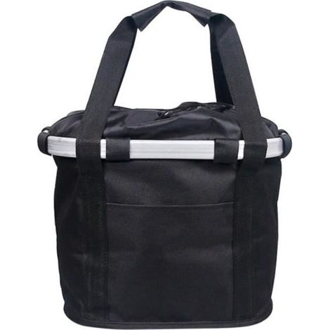 Panier de vélo pliant petit animal de compagnie chat chien transporteur avant vélo guidon panier rapide installation facile sac (1/4)