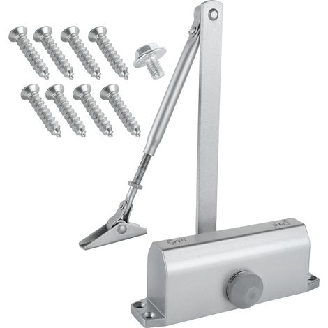 Ferme-porte Hydraulique Automatique, (45-65kg) Réglable Groom Fermeture Porte, Ferme Porte Automatique Ideal Pour Commercial et Résidentiel Porte (1/5)
