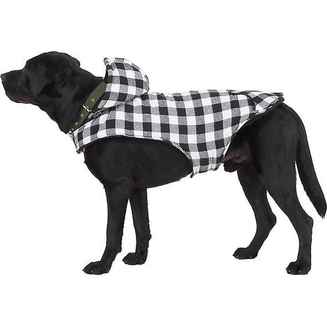 m Sweat Capuche Grand Chaud Coton Sweatshirt Pour Chiens Pet Pull Vtements Veste Pour Chien Manteau Jumpsuit Costume,noir (1/5)