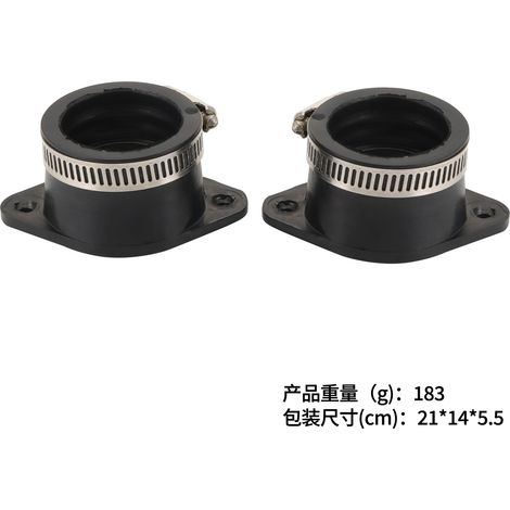 Deux collecteurs d'admission par jeu, compatibles avec Kawasaki KZ400 1974-1978 16065-037 (1/4)