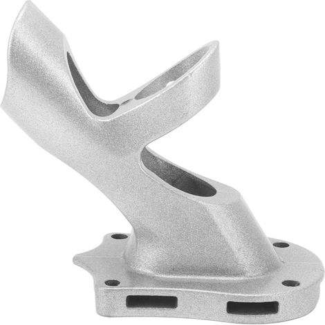Support de drapeau réglable à 45 degrés en alliage d'aluminium robuste et antirouille, support à 3 trous pour mât de drapeau, couleur argent