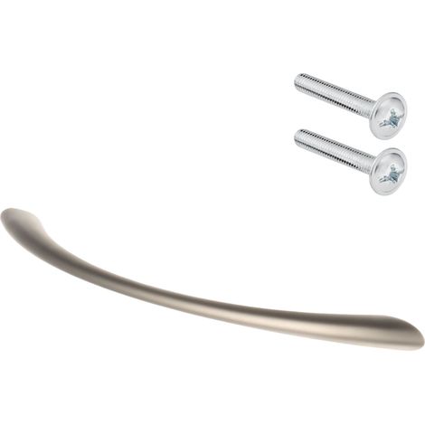 Tirador para muebles de 128 mm, níquel mate, Riex XH04 (1/4)