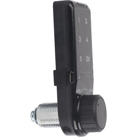 Digitales Touchscreen-Zahlenschloss mit 20-mm-Bohrung für Schrank/Spind – ABS – inklusive Cr2032-Batterie – Sicherheitsmodell (1/5)