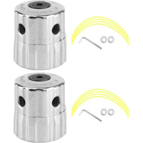 Cabezal giratorio de aluminio con lado brillante, tuercas y 2 cables de corte. (1/5)