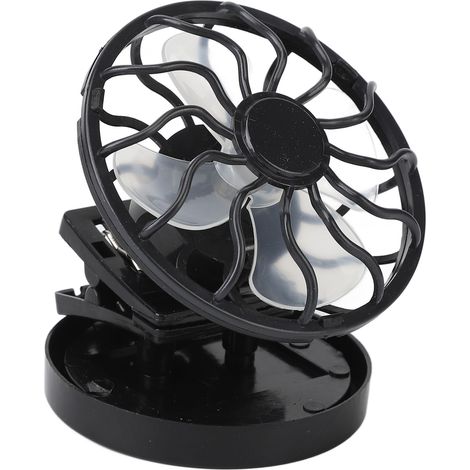 Ventilateur Solaire Haute Efficacité Fiable Portable 2800TR/MIN Pinces pour Pêche Randonnée Séries TV (1/5)