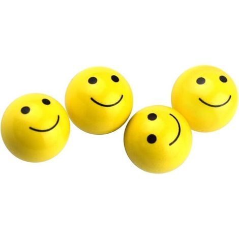 Bouchons de valve de roue en alliage avec motif smiley jaune (lot de 4) universels pour voitures, SUV, vélos, motos et camions (1/5)