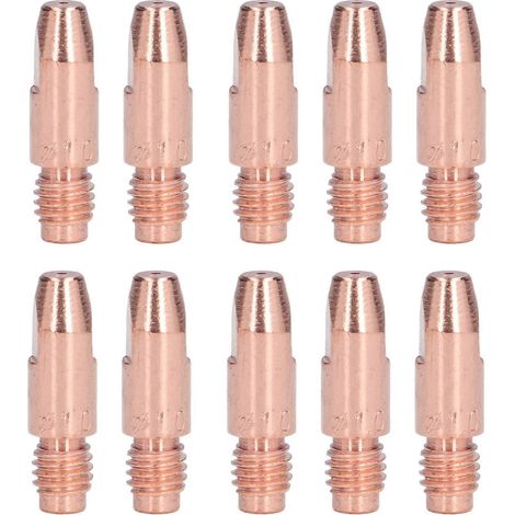 10 embouts de contact en cuivre, embouts conducteurs de rechange pour torches de soudage, accessoire 36KD1.0