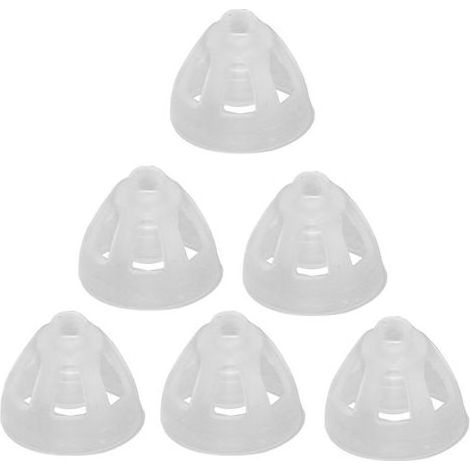 10 dômes transparents en silicone souple pour amplificateur auditif (1/5)