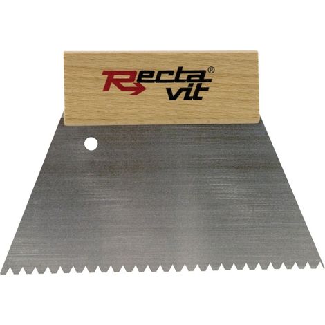 Peigne à colle - Pour colle à parquet - Rectavit - B15 - 181 mm