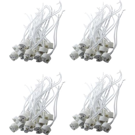 Lot de 60 blanc MR16 GU5 3 céramique base prise LED lampe lampe support (1/5)