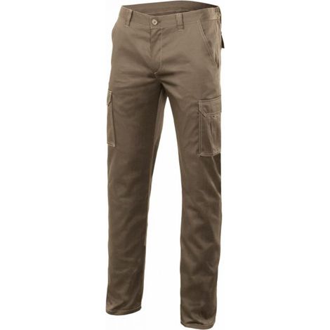 pantalón multibolsillo stretch pantalón stretch 103002s. slim fit. cierre cremallera central + botón. beige arena. cintu tallaje talla 56 (1/5)