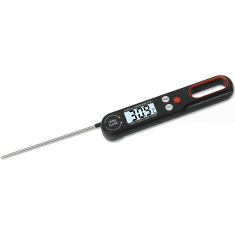 Thermomètres à viande Thermomètre pliable de cuisson avec aimant, thermomètre avec écran rétroéclairé pour la cuisson Thermomètre alimentaire (1/5)