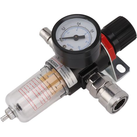 Séparateur eau-huile air comprimé 1/4 pouce AFR2000 filtre air unité traitement gaz avec manomètre (1/5)