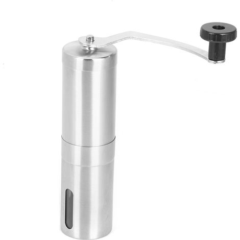 Moulin à café manuel portable en acier inoxydable, machine à moudre à manivelle, outil de cuisine (1/5)