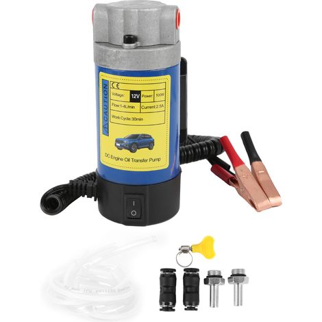 12V 100W Ölförderpumpe, 1-4L/min, Flüssigkeitsabsauggerät für Ölwechsel an Autos, Motorrädern und Booten (1/5)