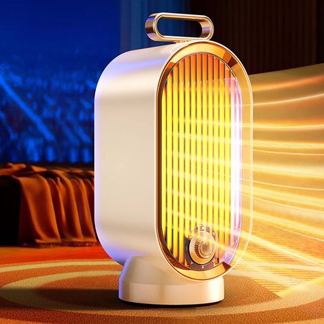 Radiateur Électrique - Chauffage Rapide 1500 W Réglable 3 Vitesses Thermostat Intégré Pour Bureau Maison Intérieur - 1 Pièce (1/5)