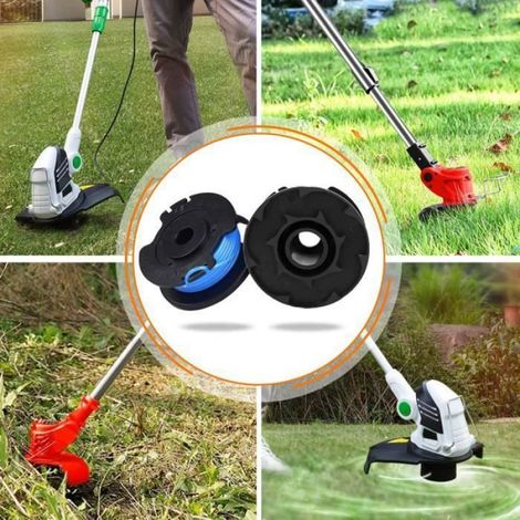 6 Pièces,Bobines de Rechange Pour Tondeuse,Pour Ryobi 18v 24v 40v,Pour Ryobi One+AC14RL3A,4 Bobines+2 Capuchons de Tondeuse (1/4)
