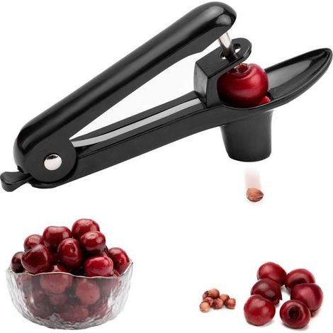 Dénoyauteur de cerises noir, pratique pour confiture et desserts (1/5)