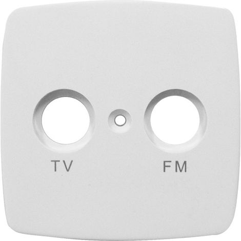 TV & FM Abdeckung aus Kunststoff für den Innenbereich, in weiß (1/4)