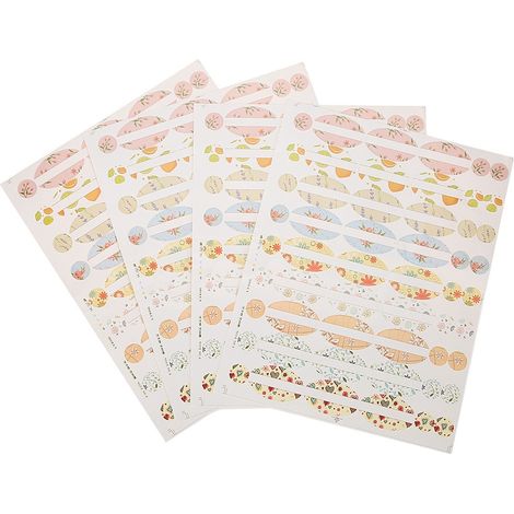 Quatre étiquettes autocollantes vides pour flacons d'huiles essentielles, ovales et rondes, pour flacons de parfum. (1/5)