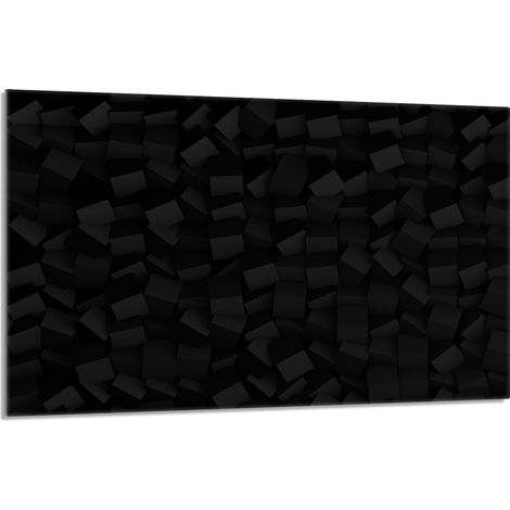 Glasschutzplatte für Herd 80x52 Schwarz (1/5)