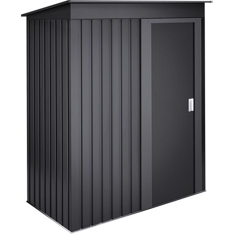 Hoggar – Armoire de jardin métal 1,39m² – Structure en acier galvanisé – Toit incliné pour évacuation des eaux – Dimensions 162x86x181cm