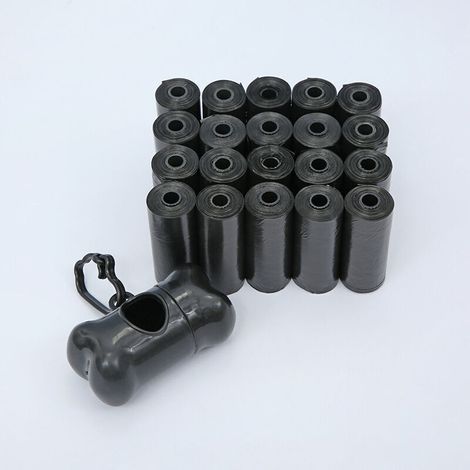 Hundekotbeutelspender mit Leinenclip, geruchsneutral, 15er-Packung