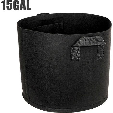 5er-Pack robuste, verdickte Pflanzsäcke aus Vliesstoff mit Griffen – Gartenwerkzeug-15gallon 1ps